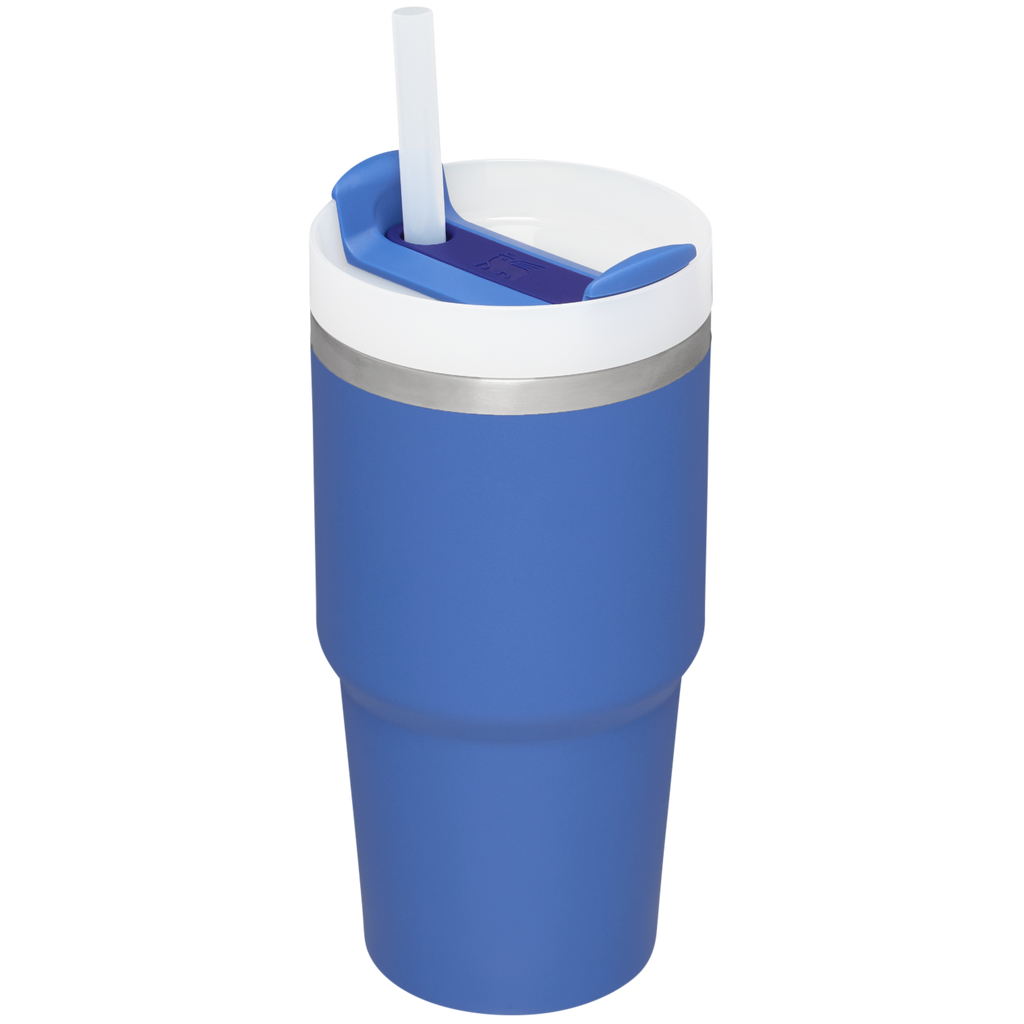 Splash-Resistant FlowState The Quencher H2.0 Flowstate Tumbler | Stanley Create D330L - Double-Wall Vacuum Insulated Travel Tumbler with Straw Detail