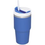Splash-Resistant FlowState The Quencher H2.0 Flowstate Tumbler | Stanley Create D330L - Double-Wall Vacuum Insulated Travel Tumbler with Straw Detail