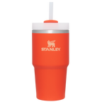 Splash-Resistant FlowState The Quencher H2.0 Flowstate Tumbler | Stanley Create D330L - Double-Wall Vacuum Insulated Travel Tumbler with Straw Detail
