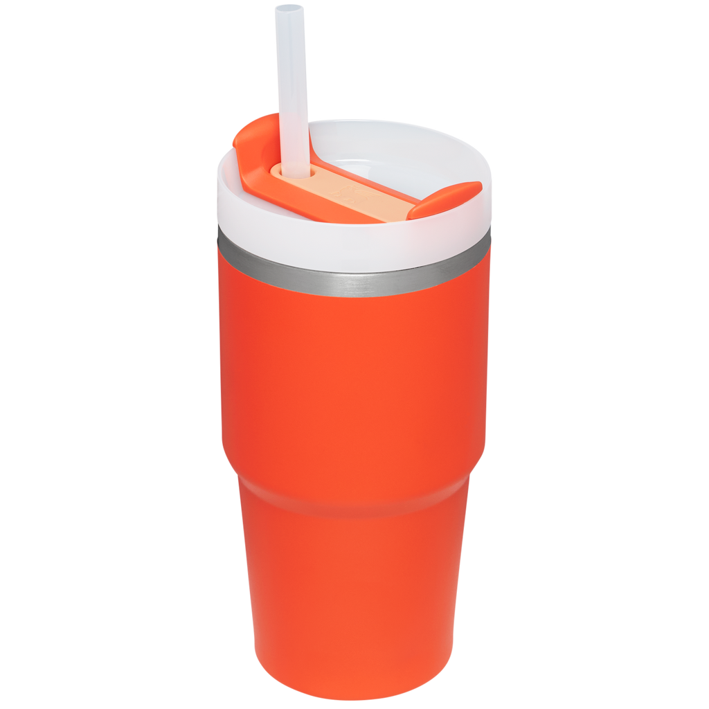 Splash-Resistant FlowState The Quencher H2.0 Flowstate Tumbler | Stanley Create D330L - Double-Wall Vacuum Insulated Travel Tumbler with Straw Detail