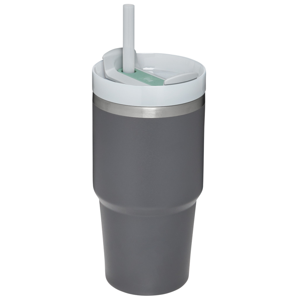 Splash-Resistant FlowState The Quencher H2.0 Flowstate Tumbler | Stanley Create D330L - Double-Wall Vacuum Insulated Travel Tumbler with Straw Detail