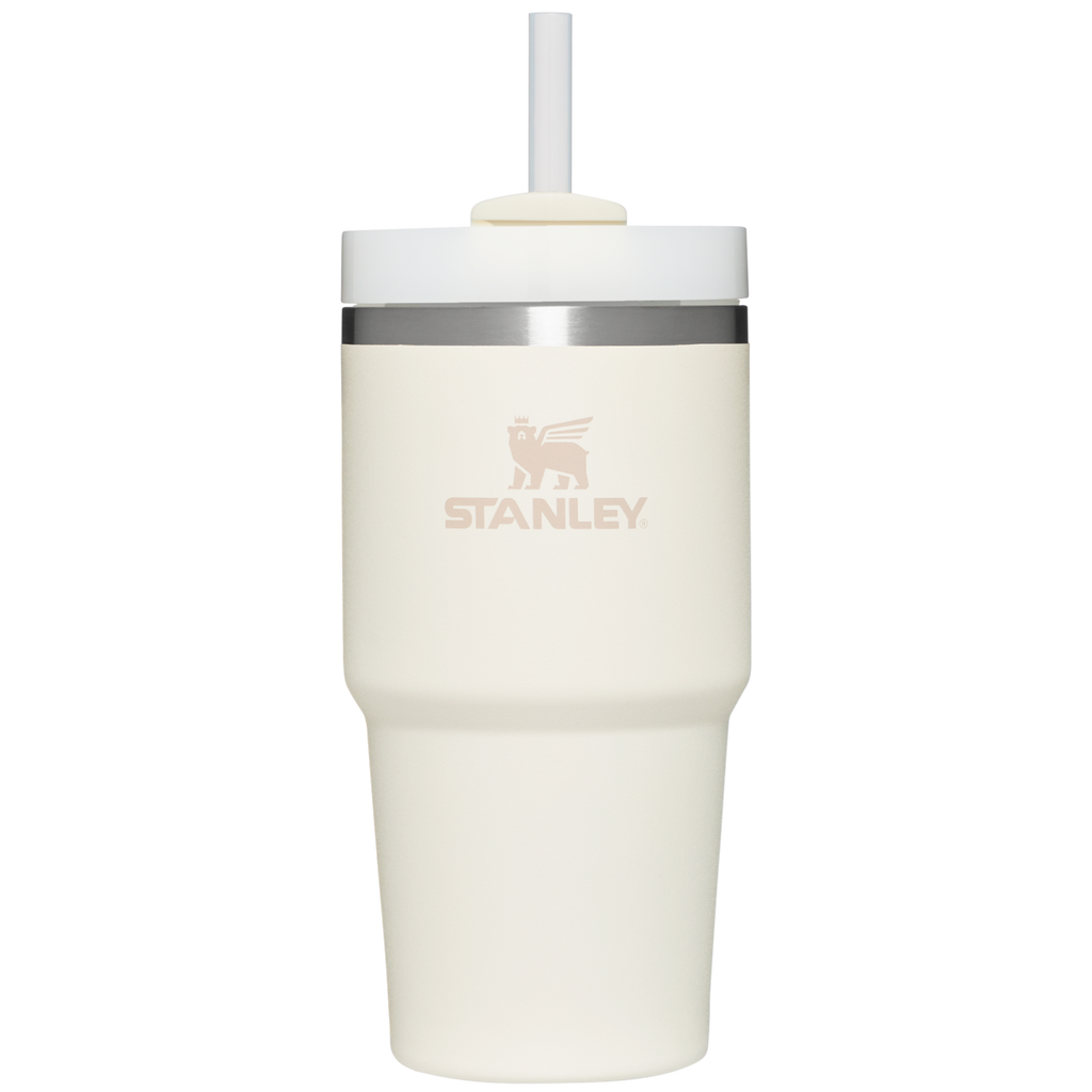 Splash-Resistant FlowState The Quencher H2.0 Flowstate Tumbler | Stanley Create D330L - Double-Wall Vacuum Insulated Travel Tumbler with Straw Detail