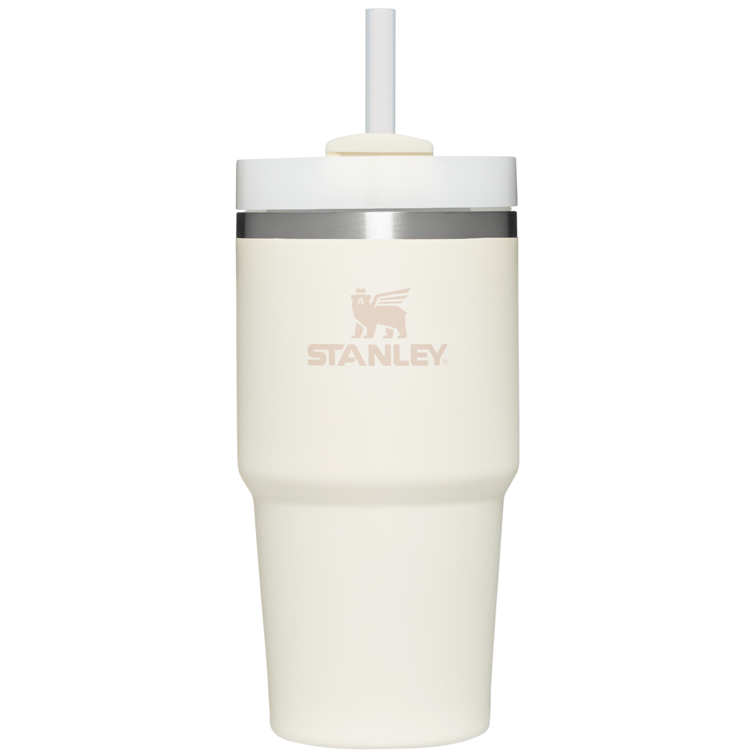 Splash-Resistant FlowState The Quencher H2.0 Flowstate Tumbler | Stanley Create D330L - Double-Wall Vacuum Insulated Travel Tumbler with Straw Detail
