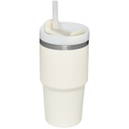 Splash-Resistant FlowState The Quencher H2.0 Flowstate Tumbler | Stanley Create D330L - Double-Wall Vacuum Insulated Travel Tumbler with Straw Detail