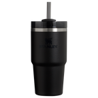 Insulated Travel The Quencher H2.0 Flowstate Tumbler D030T - Double-Wall Vacuum Insulated Travel Tumbler with Straw - Black 2.0
