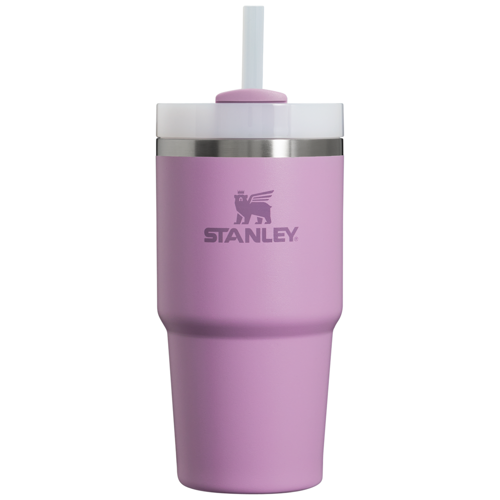 Splash-Resistant FlowState The Quencher H2.0 Flowstate Tumbler | Stanley Create D330L - Double-Wall Vacuum Insulated Travel Tumbler with Straw Detail