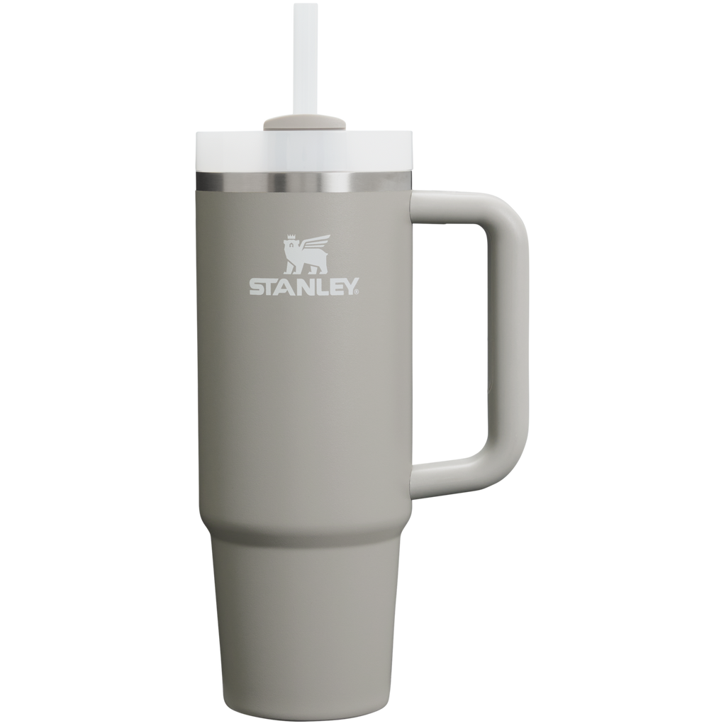 Car-Cup Friendly The Quencher H2.0 Flowstate Tumbler D051L - Premium Stainless Steel Straw Cup for All-Day Hydration - Ash