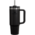 Car-Cup Friendly The Quencher H2.0 Flowstate Tumbler D051L - Premium Stainless Steel Straw Cup for All-Day Hydration - Black 2.0