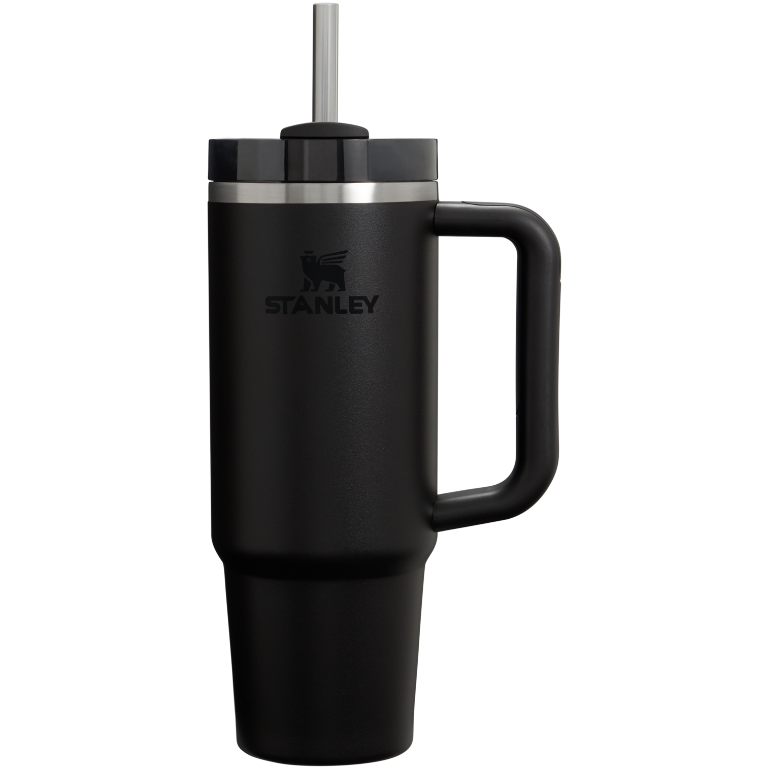 Car-Cup Friendly The Quencher H2.0 Flowstate Tumbler D051L - Premium Stainless Steel Straw Cup for All-Day Hydration - Black 2.0
