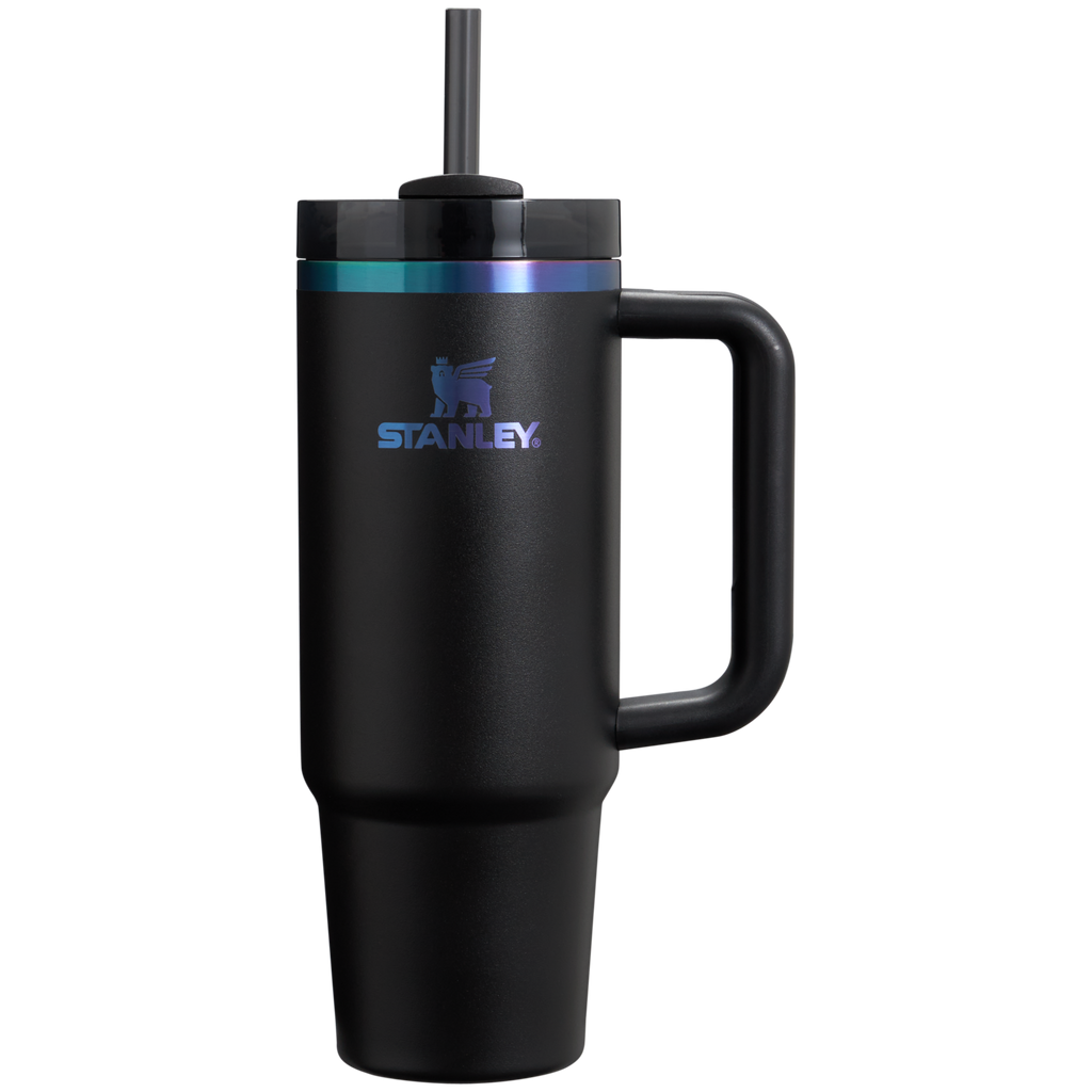 Splash-Resistant FlowState The Black Chroma Quencher H2.0 Flowstate Tumbler D107W - Double-Wall Vacuum Insulated Travel Tumbler with Straw - Default Title
