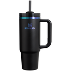 Splash-Resistant FlowState The Black Chroma Quencher H2.0 Flowstate Tumbler D107W - Double-Wall Vacuum Insulated Travel Tumbler with Straw - Default Title