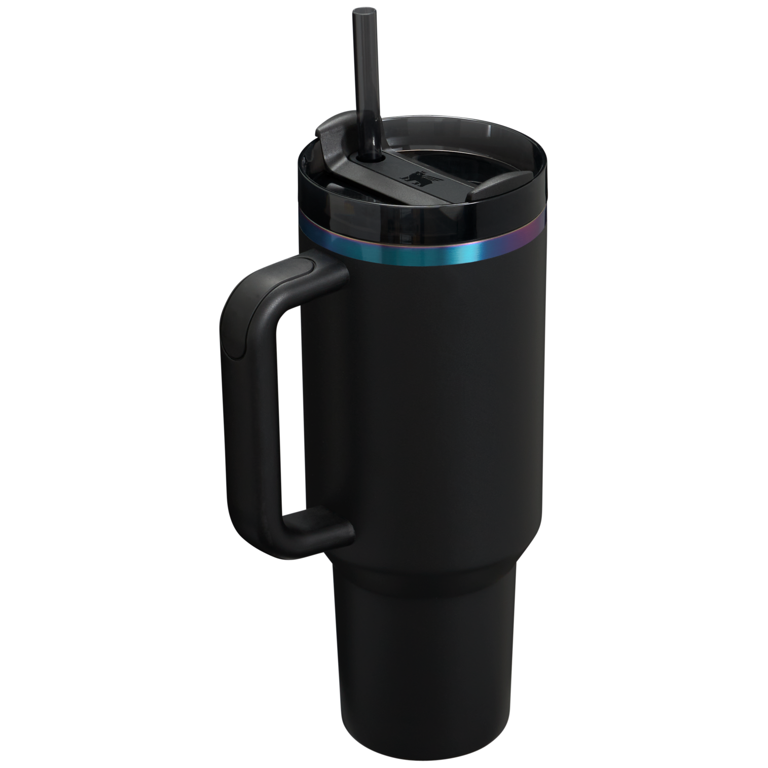 Splash-Resistant FlowState The Black Chroma Quencher H2.0 Flowstate Tumbler D252B - FlowState 3-Position Lid Insulated Travel Mug Detail