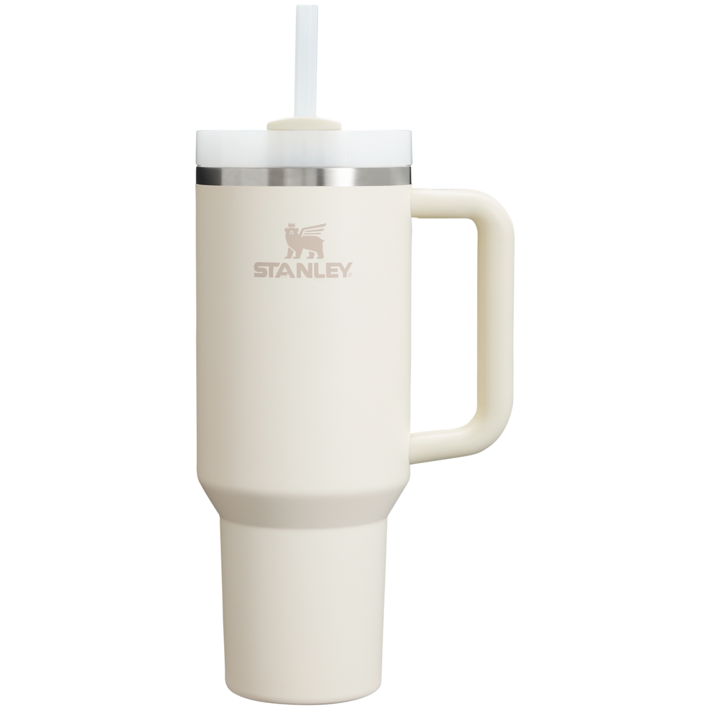 Car-Cup Friendly The Quencher H2.0 Flowstate Tumbler D050X - Double-Wall Vacuum Insulated Travel Tumbler with Straw - Cream 2.0