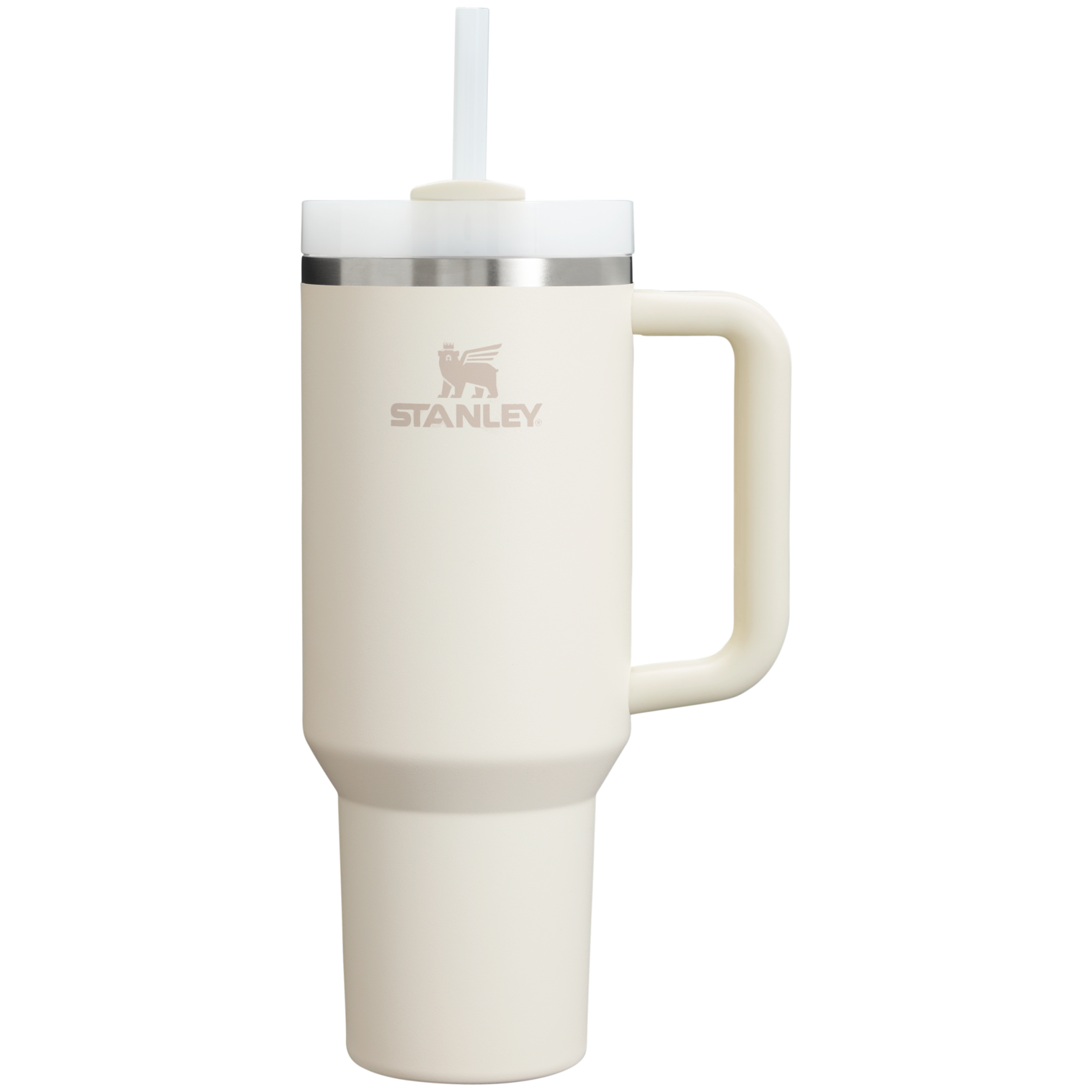Car-Cup Friendly The Quencher H2.0 Flowstate Tumbler D050X - Double-Wall Vacuum Insulated Travel Tumbler with Straw - Cream 2.0