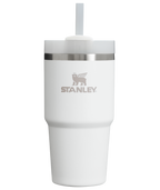 Splash-Resistant FlowState The Quencher H2.0 Flowstate Tumbler | Stanley Create D330L - Double-Wall Vacuum Insulated Travel Tumbler with Straw - Frost
