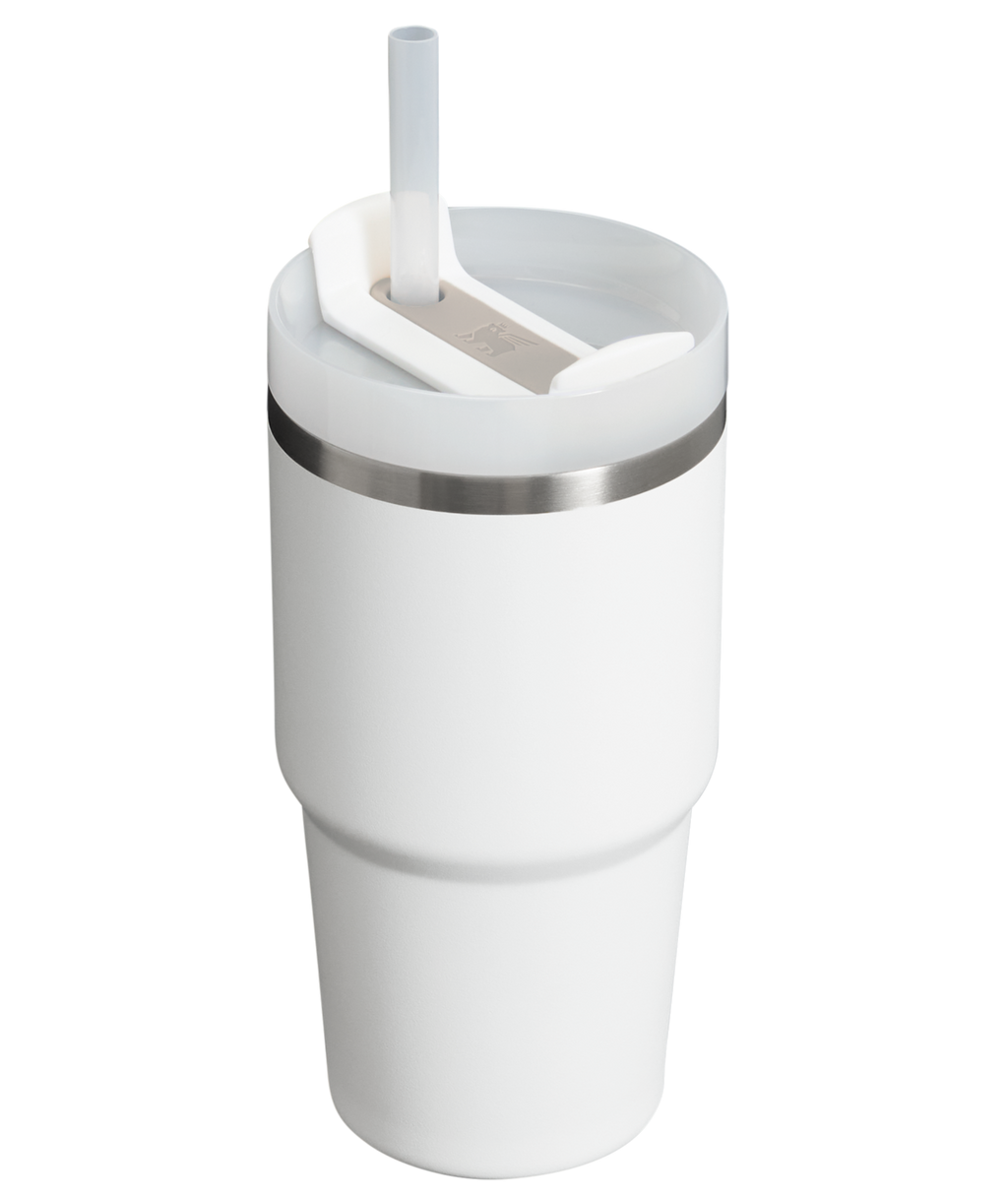 Splash-Resistant FlowState The Quencher H2.0 Flowstate Tumbler | Stanley Create D330L - Double-Wall Vacuum Insulated Travel Tumbler with Straw Detail