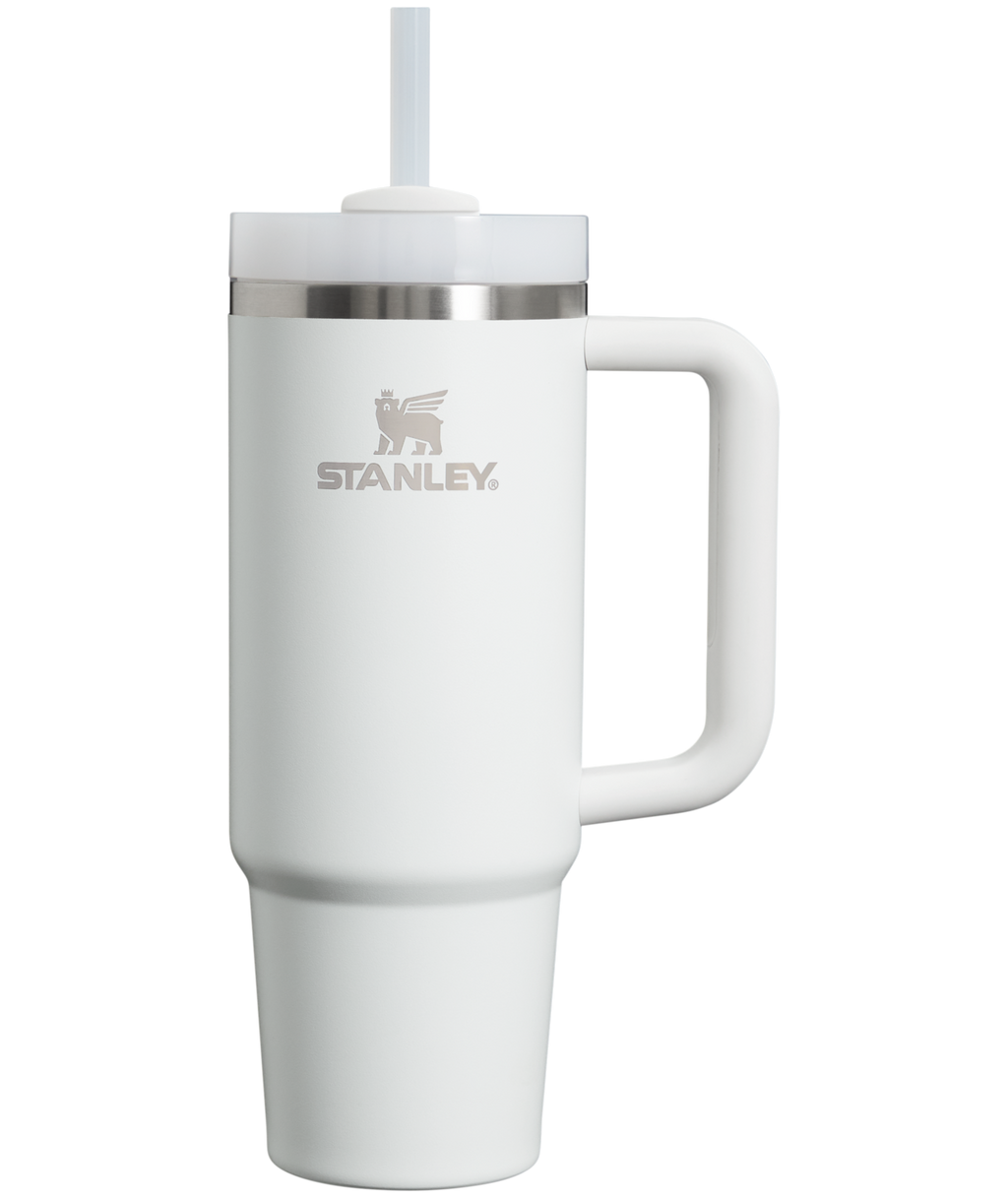 Splash-Resistant FlowState The Quencher H2.0 Flowstate Tumbler | Stanley Create D331C - Premium Stainless Steel Straw Cup for All-Day Hydration - Frost