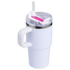 Large Capacity The Quencher H2.O Flowstate Tumbler with Handle | Stanley Create D309N - Double-Wall Vacuum Insulated Travel Tumbler with Straw Detail
