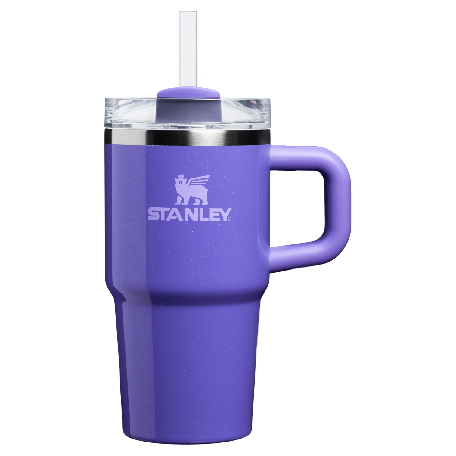 Large Capacity The Quencher H2.O Flowstate Tumbler with Handle | Stanley Create D309N - Double-Wall Vacuum Insulated Travel Tumbler with Straw Detail