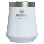 Flavor-Preserving Stanley 1913 x LoveShackFancy Holiday Reserve Wine Tumbler D367F - Elegant Stemless Vacuum Insulated Wine Tumbler - Baby Bow Pink Peppermint