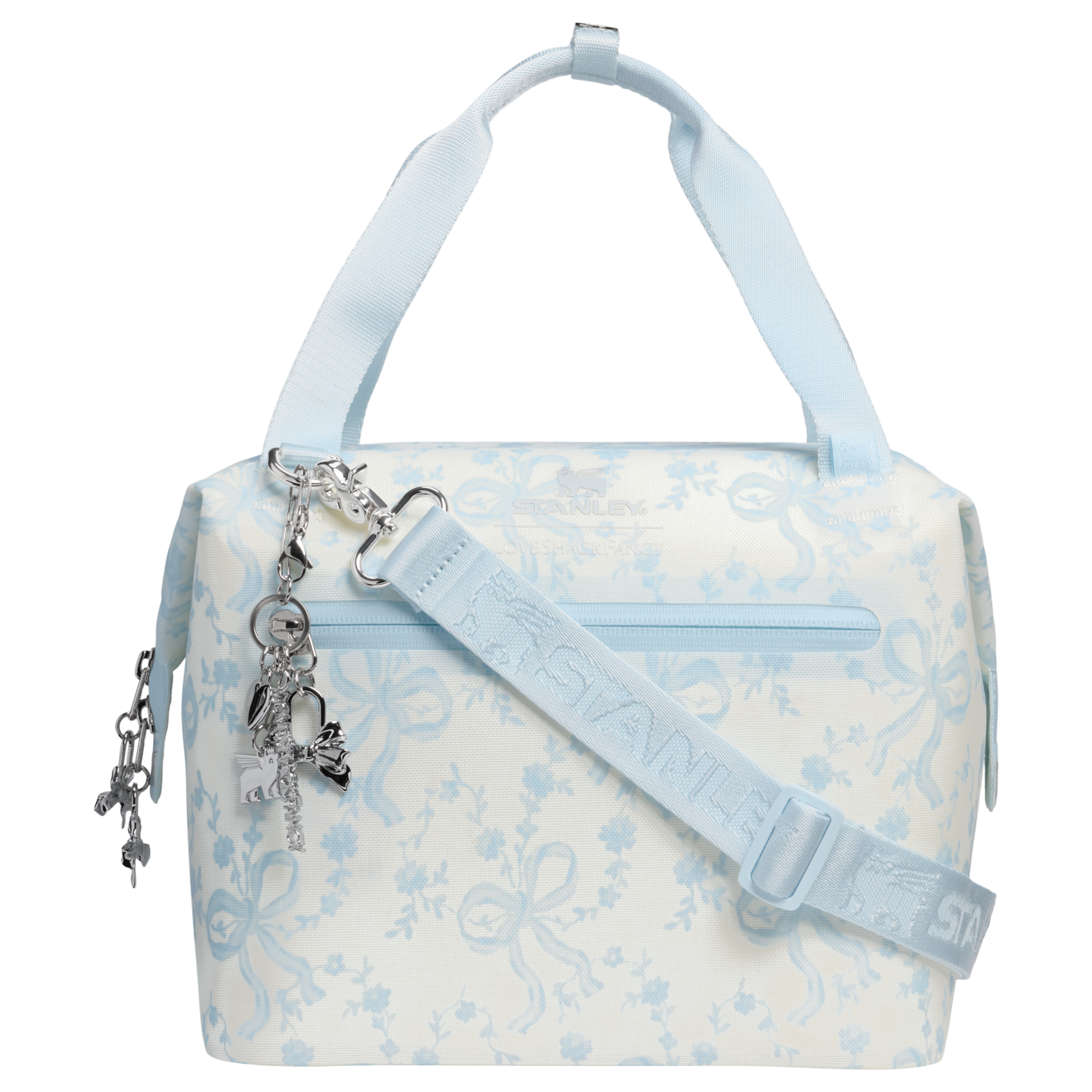 Premium All-Weather Stanley 1913 x LoveShackFancy Holiday All Day Julienne Mini Cooler D194V - Heavy-Duty Ice-Retention Food & Beverage Carrier Detail