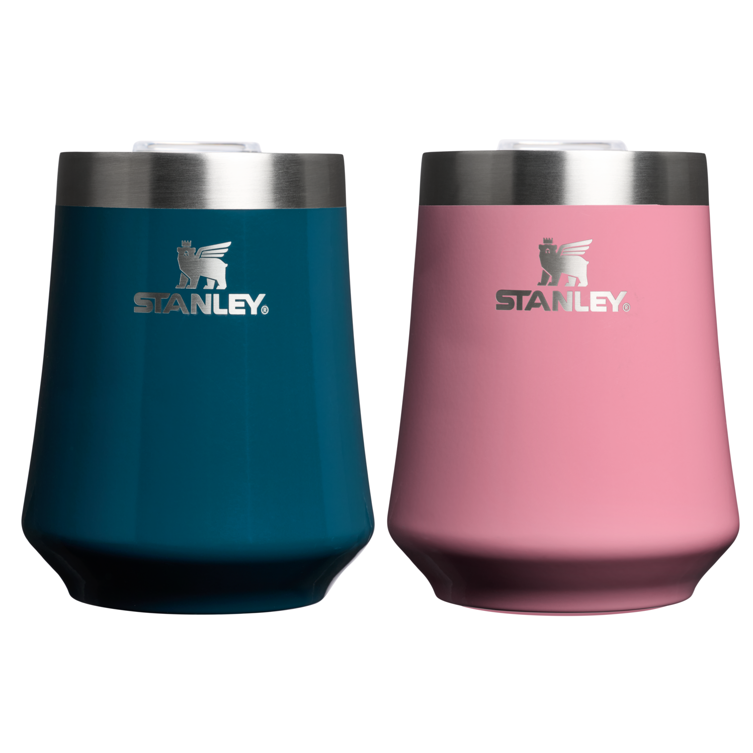 Vacuum Insulated Wine The Reserve Wine Tumbler | 2-pack D175D - Elegant Stemless Vacuum Insulated Wine Tumbler - Ponderosa Gloss/Port Shimmer