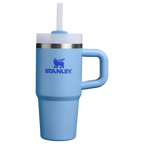 Splash-Resistant FlowState The Quencher H2.O Flowstate Tumbler | Stanley Create D291F - FlowState 3-Position Lid Insulated Travel Mug - Blue Sky