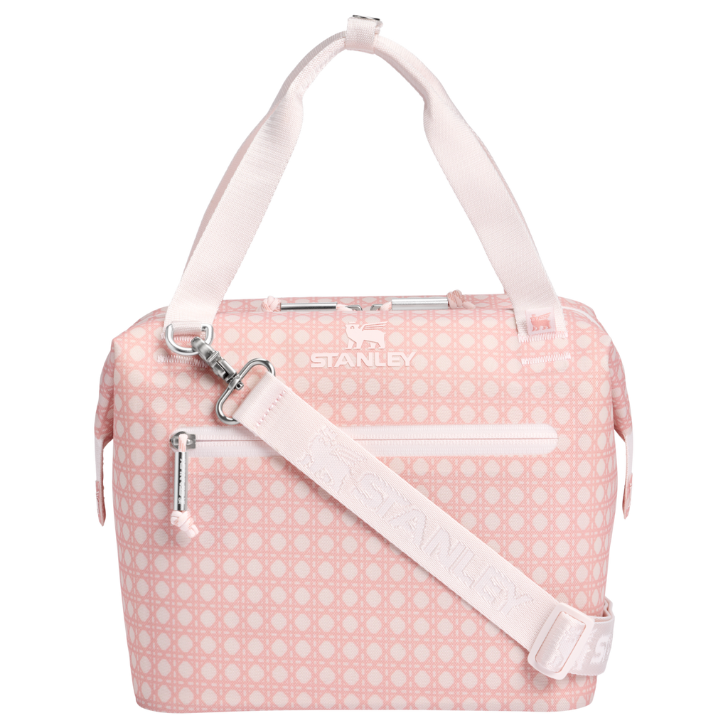 Premium All-Weather The All Day Julienne Mini Cooler D349V - Compact All-Weather Soft-Sided Cooler Backpack - Rose Quartz Rattan