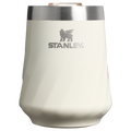 Shatterproof Luxury The Textured Reserve Wine Tumbler D141Z - Shatterproof Flavor-Preserving Cocktail Tumbler with Lid - Cream Gloss