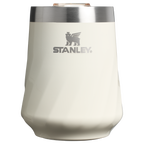 Shatterproof Luxury The Textured Reserve Wine Tumbler D141Z - Shatterproof Flavor-Preserving Cocktail Tumbler with Lid - Cream Gloss