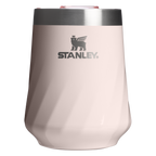 Shatterproof Luxury The Textured Reserve Wine Tumbler D141Z - Shatterproof Flavor-Preserving Cocktail Tumbler with Lid - Rose Quartz Gloss
