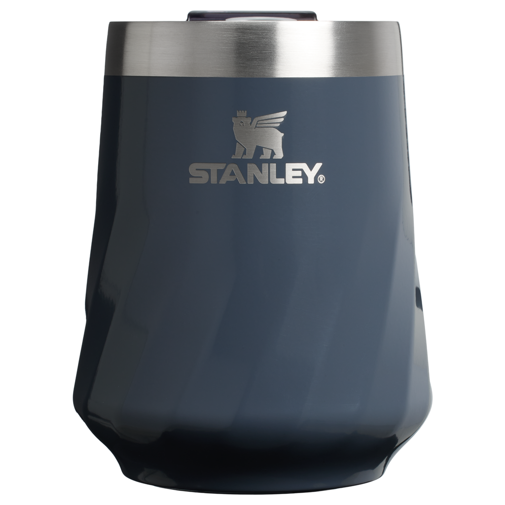 Shatterproof Luxury The Textured Reserve Wine Tumbler D141Z - Shatterproof Flavor-Preserving Cocktail Tumbler with Lid - Twilight Gloss