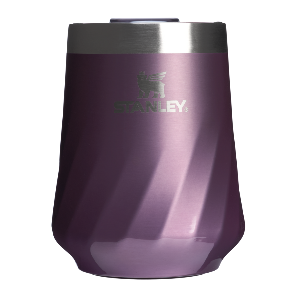 Shatterproof Luxury The Textured Reserve Wine Tumbler D141Z - Shatterproof Flavor-Preserving Cocktail Tumbler with Lid - Wisteria Shine