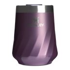 Shatterproof Luxury The Textured Reserve Wine Tumbler D141Z - Shatterproof Flavor-Preserving Cocktail Tumbler with Lid - Wisteria Shine