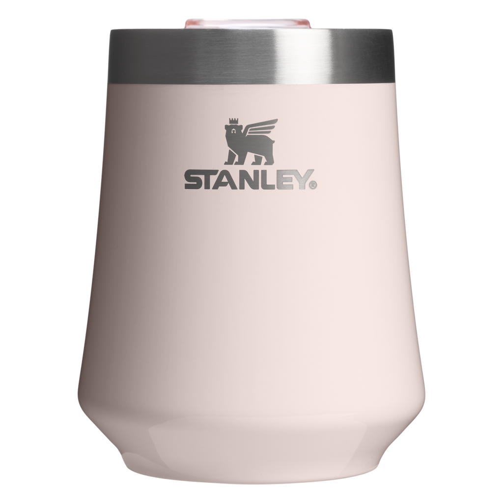 Premium Matte The Reserve Wine Tumbler | Stanley Create D302P - Shatterproof Flavor-Preserving Cocktail Tumbler with Lid - Rose Quartz Gloss
