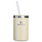 Heavy-Duty Tote The Everyday Can Cooler Cup D353P - Leak-Proof Insulated Mini Cooler Bag for Lunch - Cream Picnic Stripe