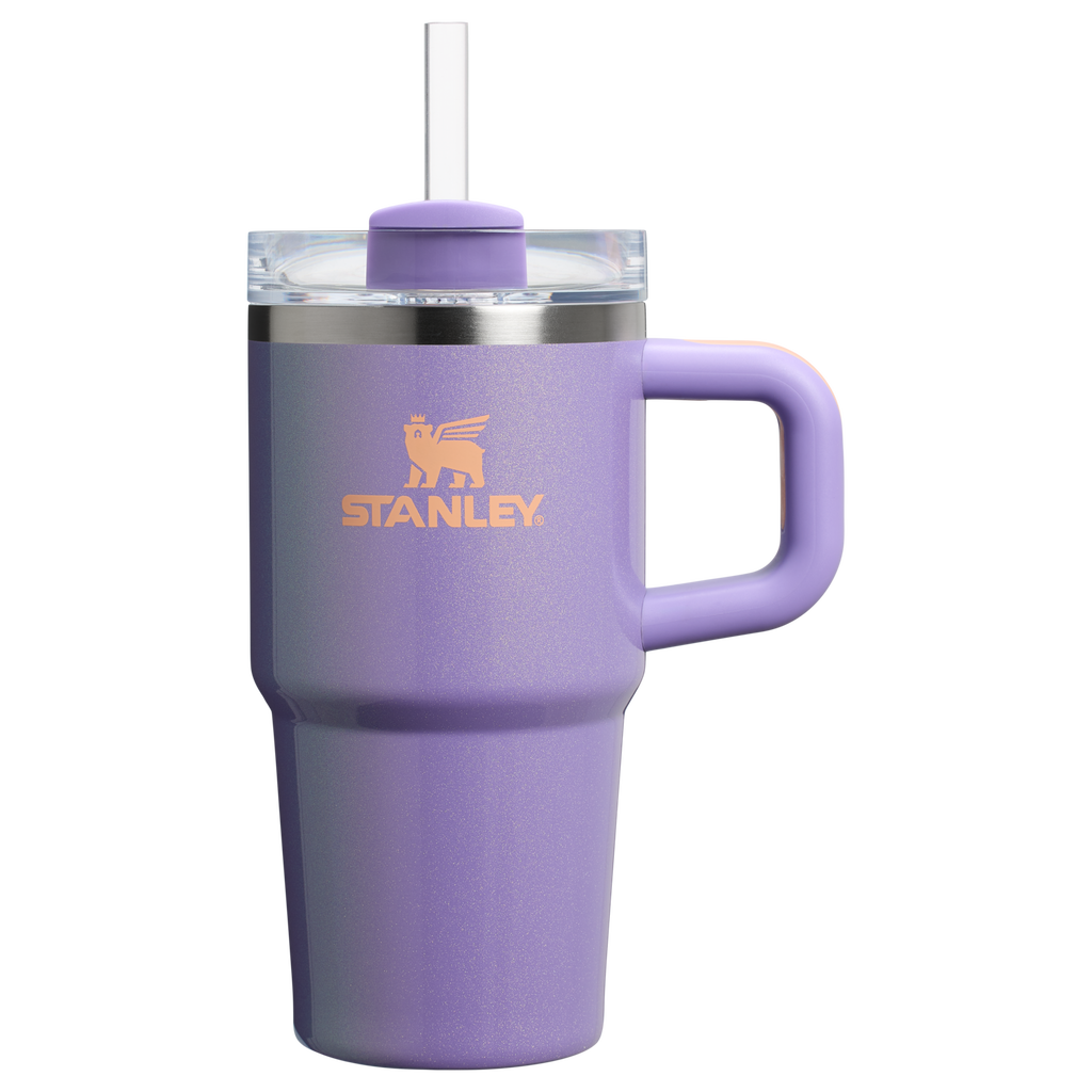 Large Capacity The Quencher H2.O Flowstate Tumbler with Handle | Stanley Create D309N - Double-Wall Vacuum Insulated Travel Tumbler with Straw Detail