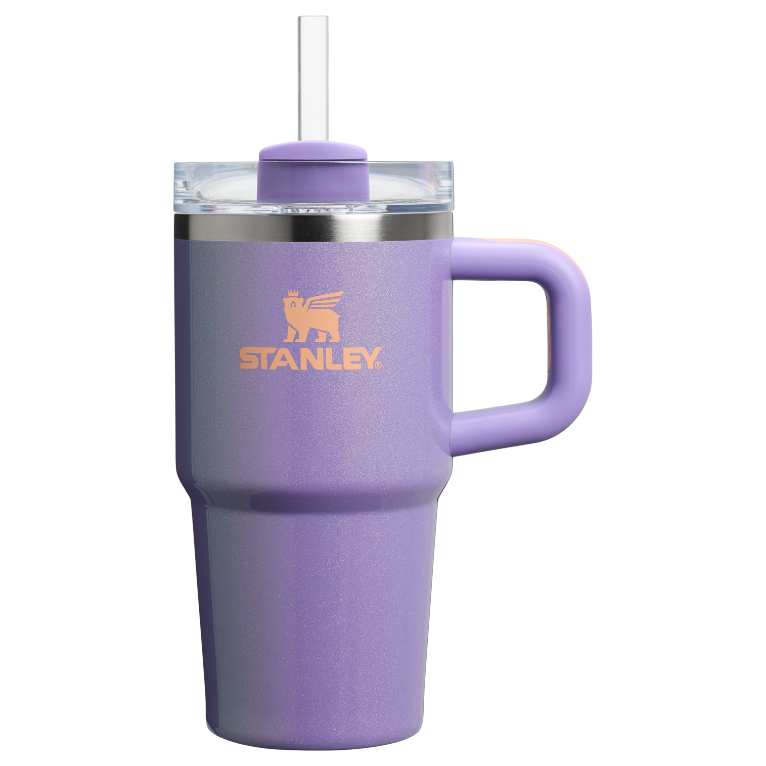 Large Capacity The Quencher H2.O Flowstate Tumbler with Handle | Stanley Create D309N - Double-Wall Vacuum Insulated Travel Tumbler with Straw Detail