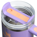 Large Capacity The Quencher H2.O Flowstate Tumbler with Handle | Stanley Create D309N - Double-Wall Vacuum Insulated Travel Tumbler with Straw Detail