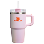 Large Capacity The Quencher H2.O Flowstate Tumbler with Handle | Stanley Create D309N - Double-Wall Vacuum Insulated Travel Tumbler with Straw Detail