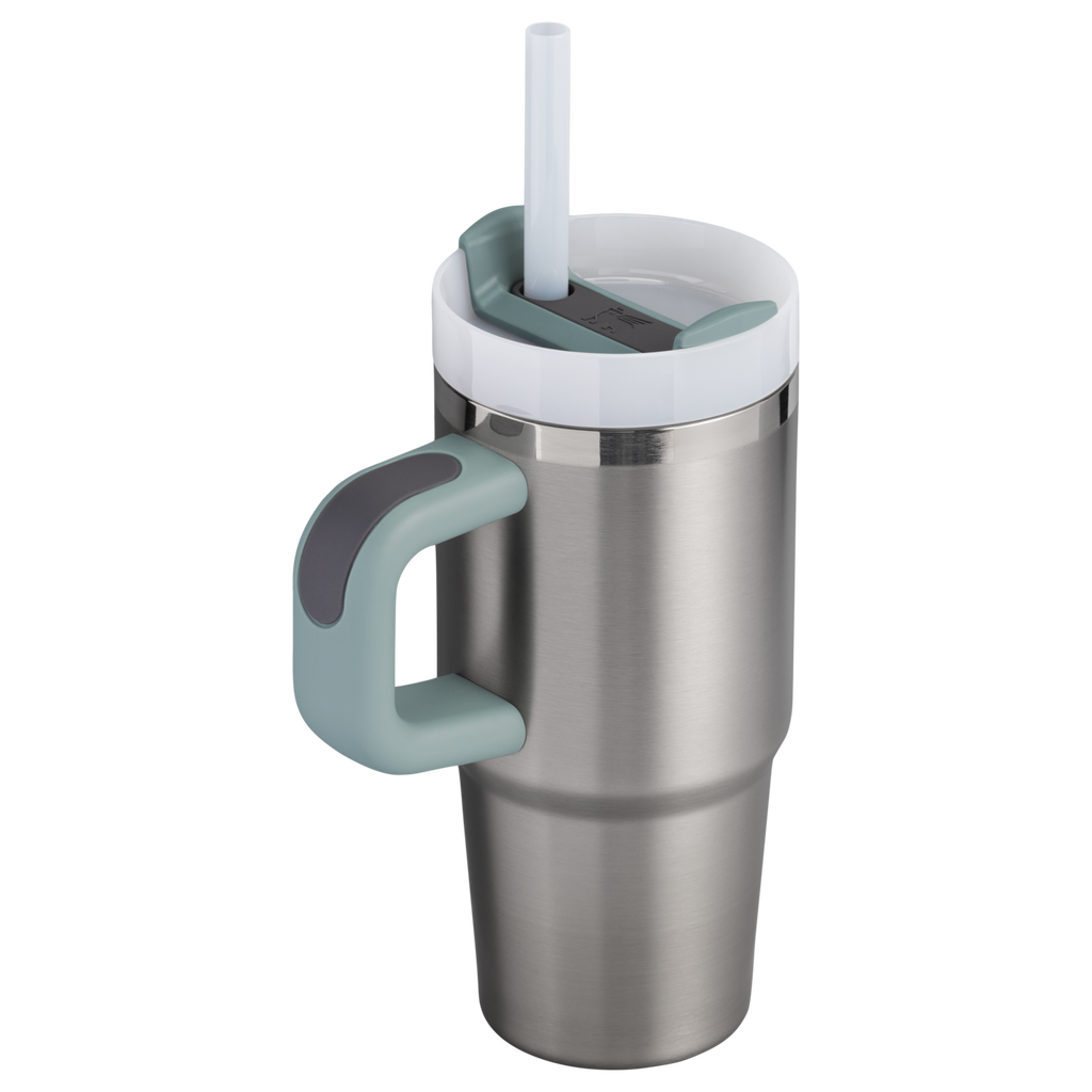 Splash-Resistant FlowState The Quencher H2.O Flowstate Tumbler | Stanley Create D291F - FlowState 3-Position Lid Insulated Travel Mug Detail