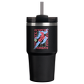 Car-Cup Friendly The Quencher H2.0 Flowstate Tumbler D341T - Double-Wall Vacuum Insulated Travel Tumbler with Straw - Tournament Black