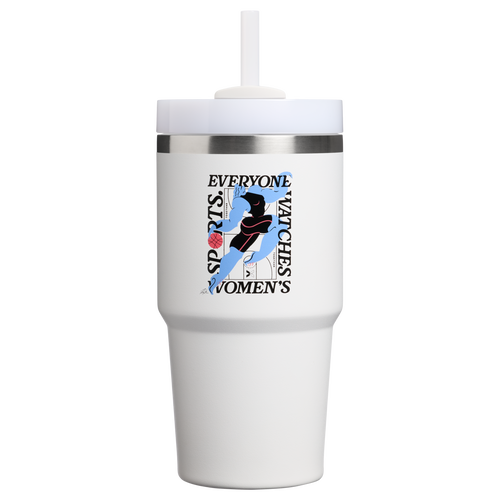 Car-Cup Friendly The Quencher H2.0 Flowstate Tumbler D341T - Double-Wall Vacuum Insulated Travel Tumbler with Straw - Tournament White
