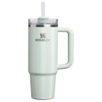Splash-Resistant FlowState The Quencher H2.0 Flowstate Tumbler D343V - Double-Wall Vacuum Insulated Travel Tumbler with Straw - Mist Picnic Stripe