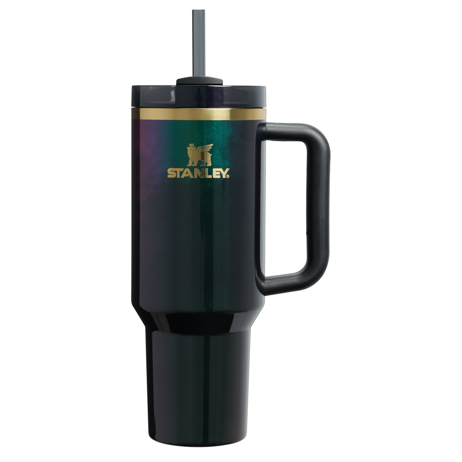 Splash-Resistant FlowState The Wicked for Good Quencher H2.0 Flowstate Tumbler D245R - 40oz Large Capacity Car-Cup Friendly Quencher - Elphaba For Good