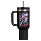 Car-Cup Friendly The Quencher H2.0 Flowstate Tumbler D340Y - Premium Stainless Steel Straw Cup for All-Day Hydration - Tournament Black