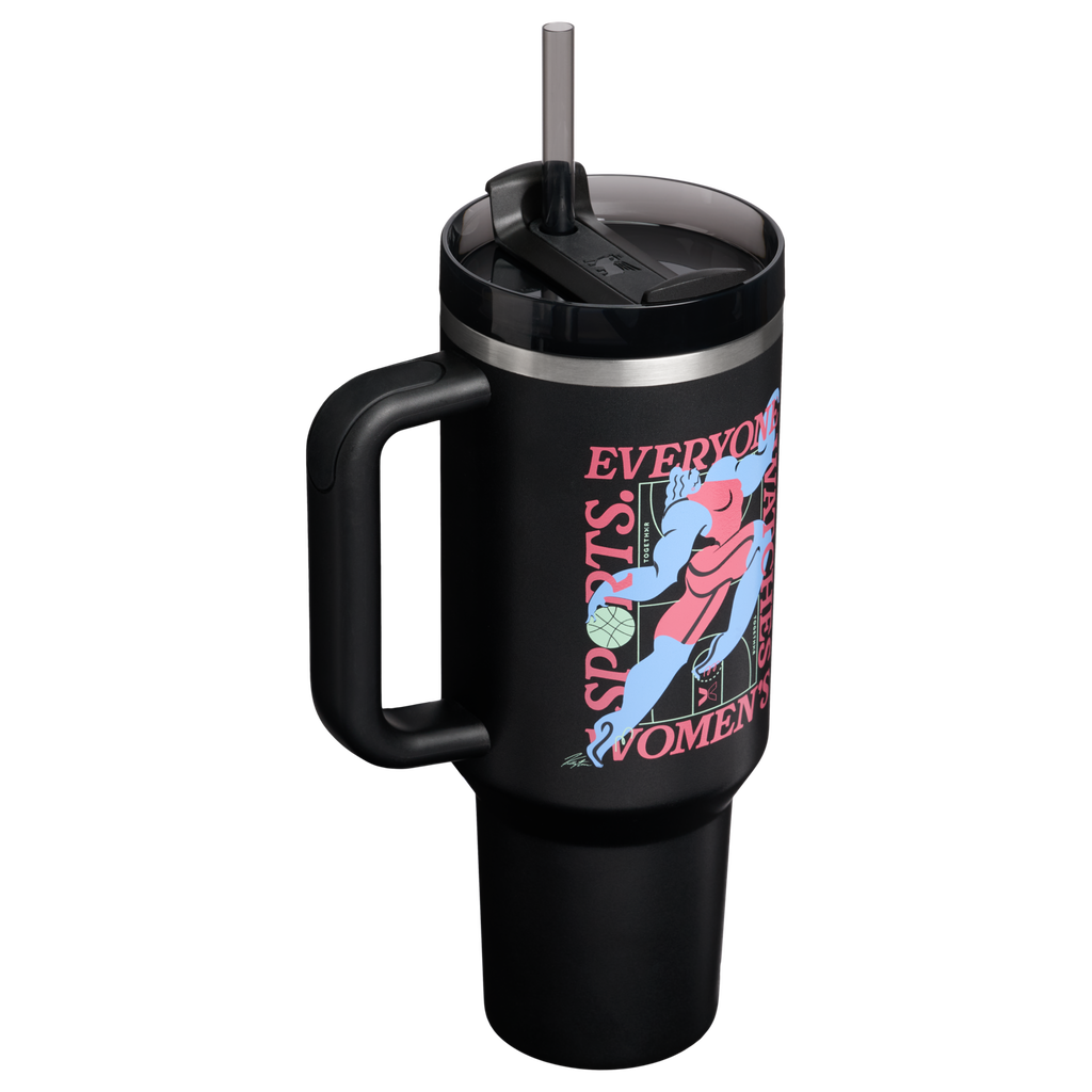 Car-Cup Friendly The Quencher H2.0 Flowstate Tumbler D340Y - Premium Stainless Steel Straw Cup for All-Day Hydration Detail