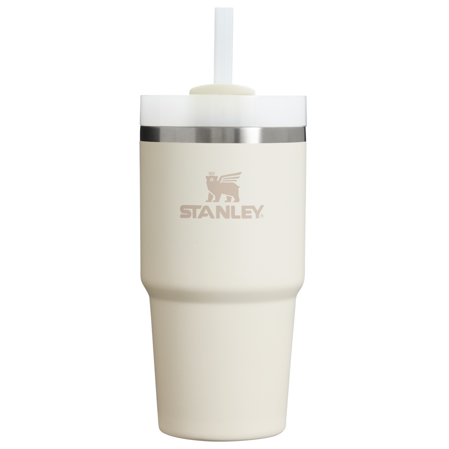 Splash-Resistant FlowState The Quencher H2.0 Flowstate Tumbler | Stanley Create D330L - Double-Wall Vacuum Insulated Travel Tumbler with Straw Detail