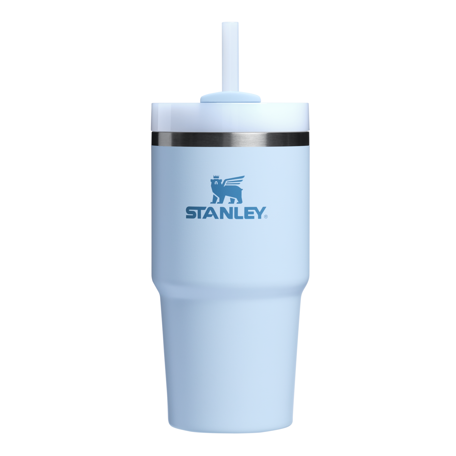 Splash-Resistant FlowState The Quencher H2.0 Flowstate Tumbler | Stanley Create D330L - Double-Wall Vacuum Insulated Travel Tumbler with Straw Detail