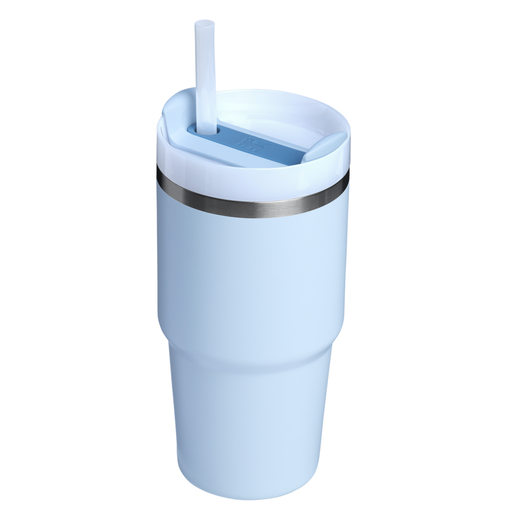 Splash-Resistant FlowState The Quencher H2.0 Flowstate Tumbler | Stanley Create D330L - Double-Wall Vacuum Insulated Travel Tumbler with Straw Detail